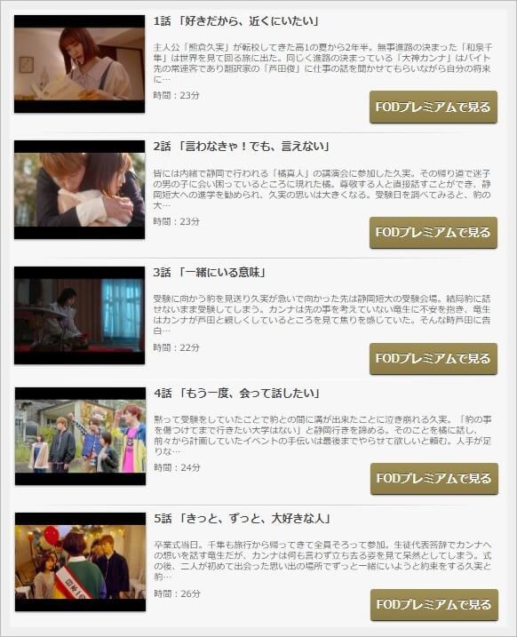 花にけだもの Second Season 動画を無料視聴 Youtube パンドラ デイリーで見れる 卒業を控える続編 豹 熊の恋の行方は